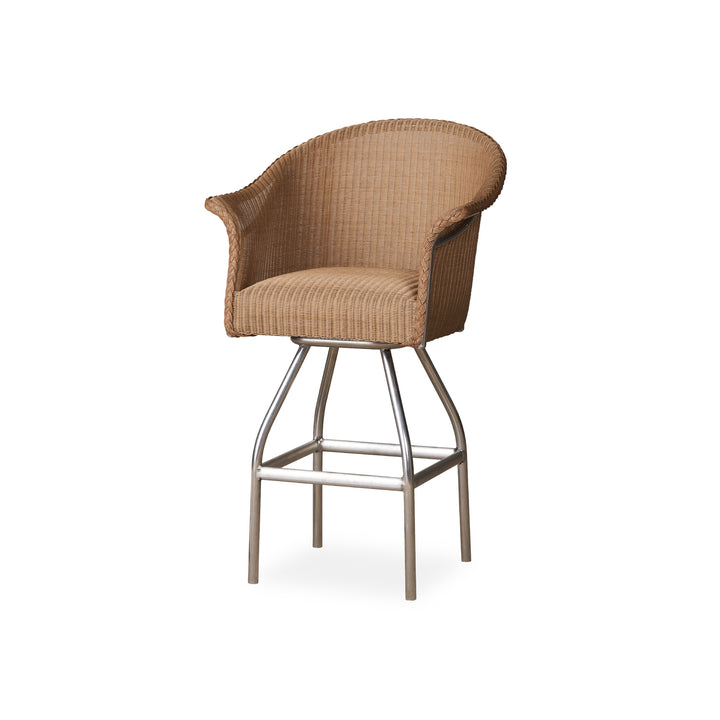 All Seasons Swivel Bar Stool with Padded Seat