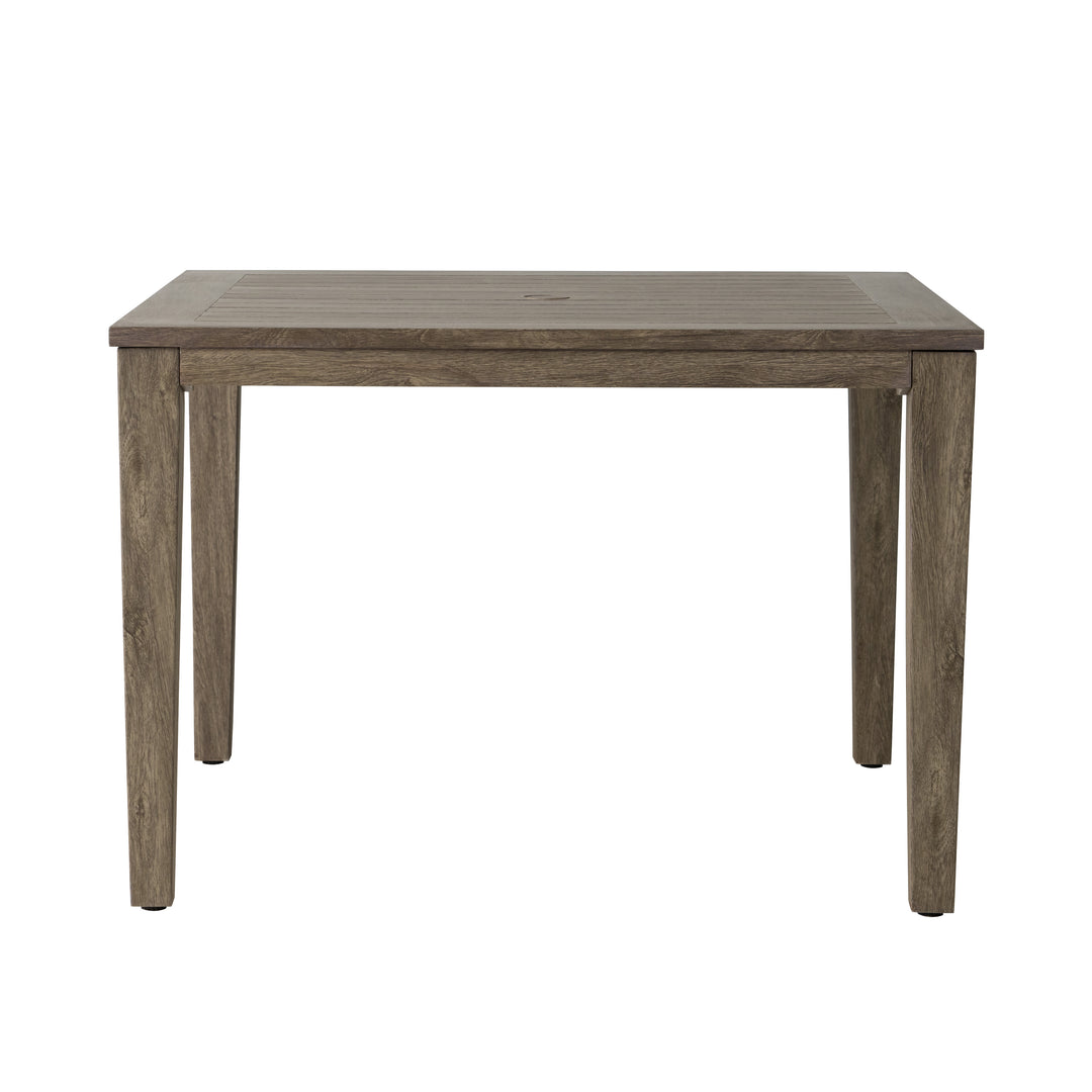 Frontier 44" Square Umbrella Dining Table