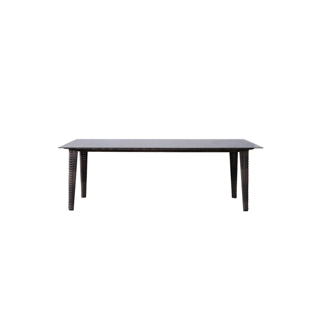 Largo 86" Rectangular Umbrella Dining Table