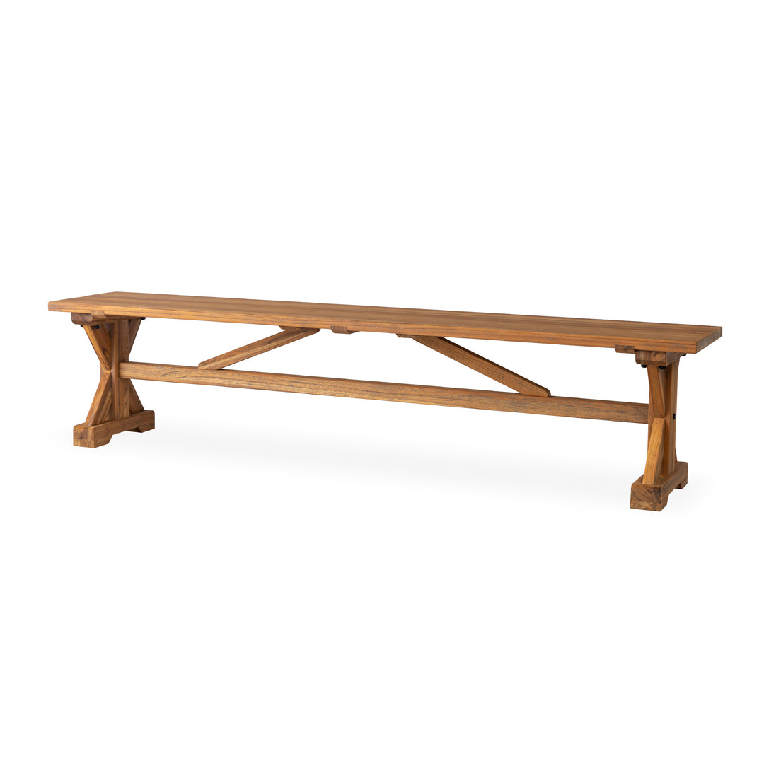 Teak 79" Dining Bench