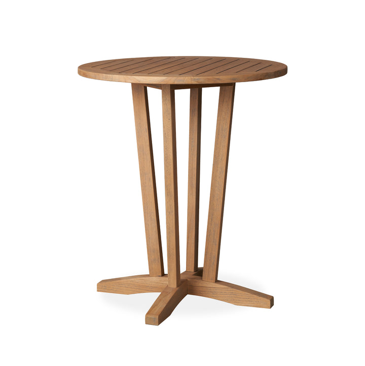 Teak 30" Round Bar Table