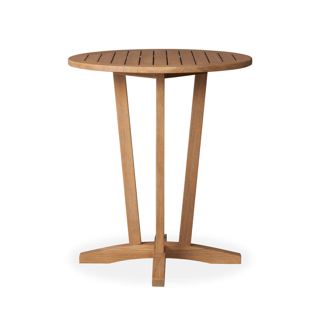 Teak 30" Round Bar Table