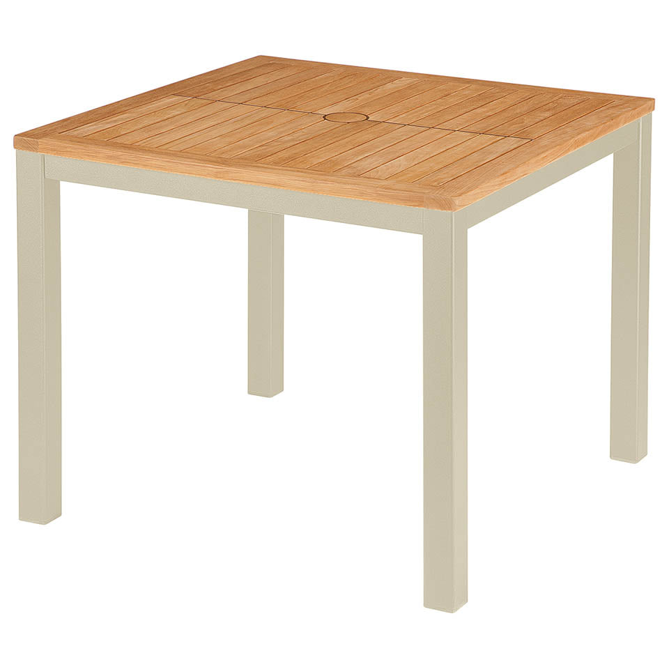 Aura 35" Square Dining Table - Teak Top