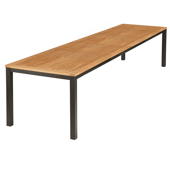 Aura 118" Rectangular Dining Table – Teak Top