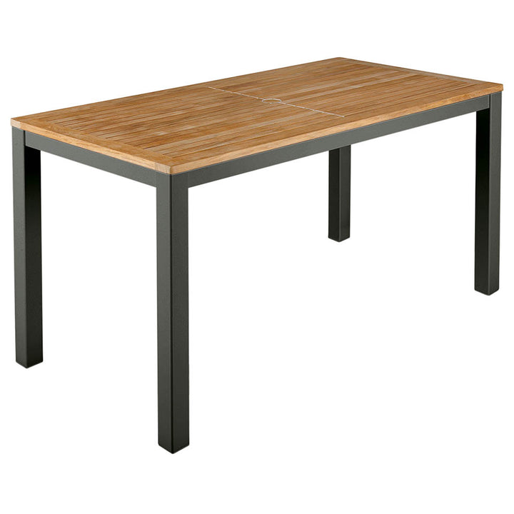 Aura 55" Rectangular Narrow Dining Table – Teak Top