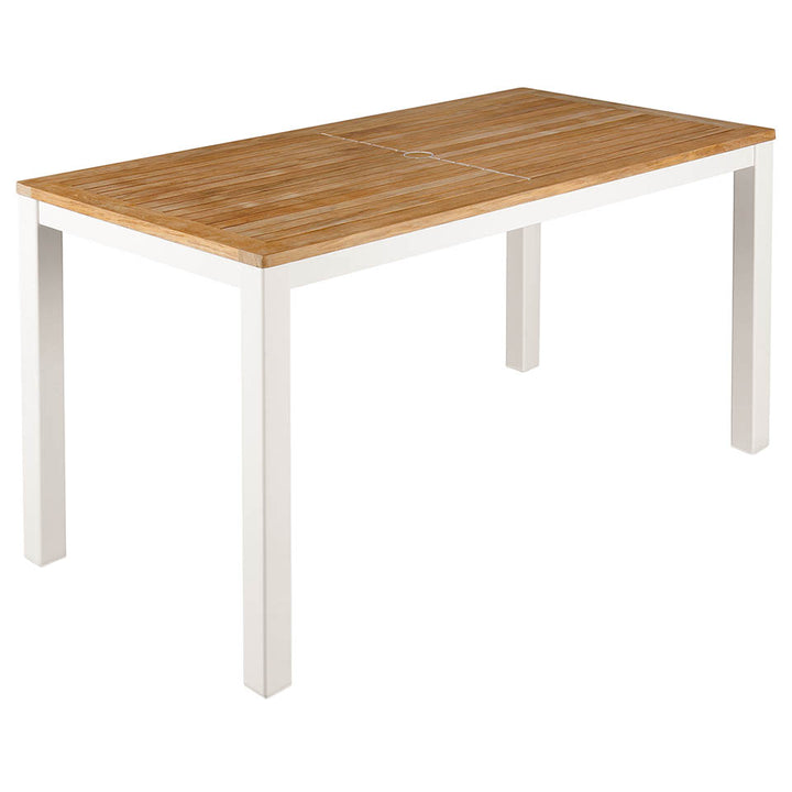 Aura 55" Rectangular Narrow Dining Table – Teak Top