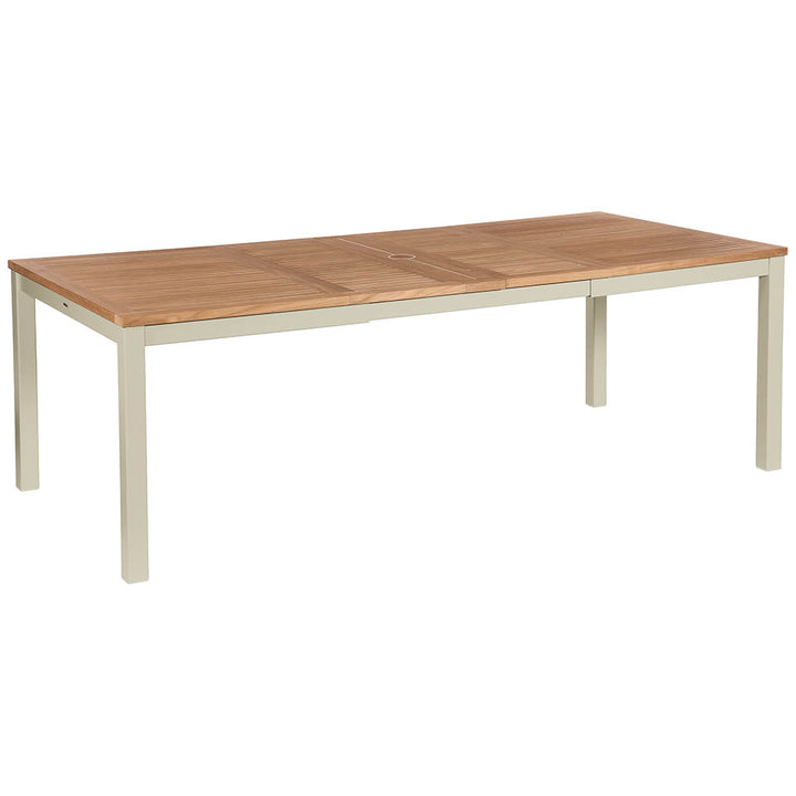 Aura 59" Rectangular Extending Dining Table – Teak Top