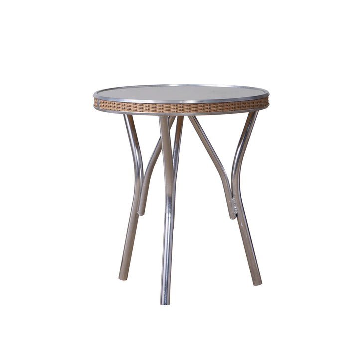 All Seasons 19" Round End Table with Reversible Glass