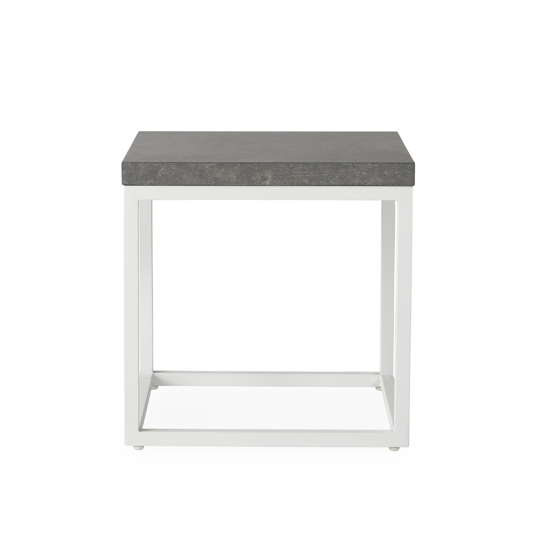 Accessories 20" Square End Table in Matte White