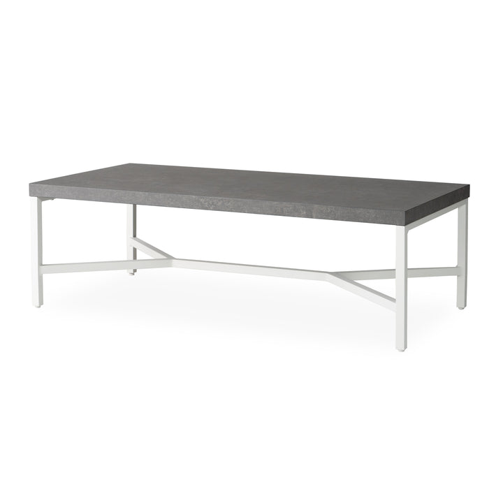 Accessories Rectangular Cocktail Table in Matte White