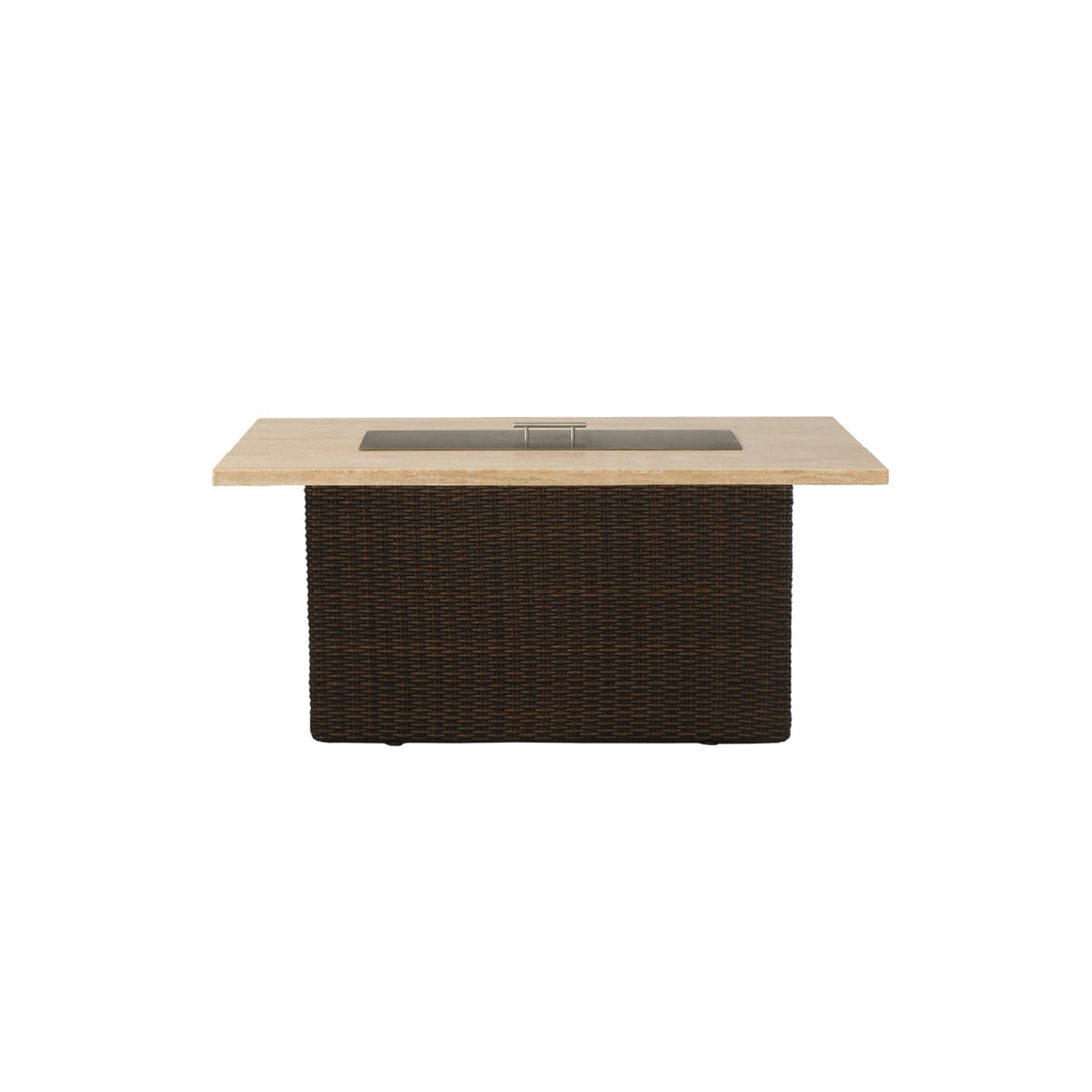 Mesa 52" Rectangular Fire Table with Stone Top