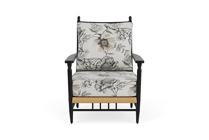 Low Country Lounge Chair Serena Floral Dove / Natural