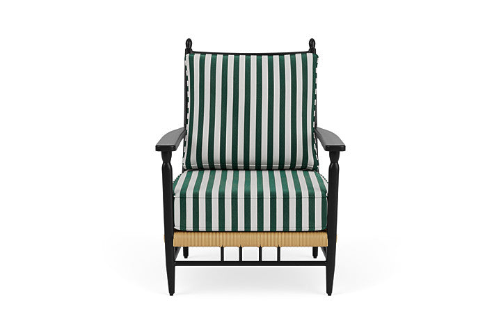 Low Country Lounge Chair Safari/White Stripe / Natural