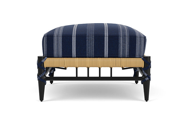 Low Country Ottoman Consider Indigo / Natural