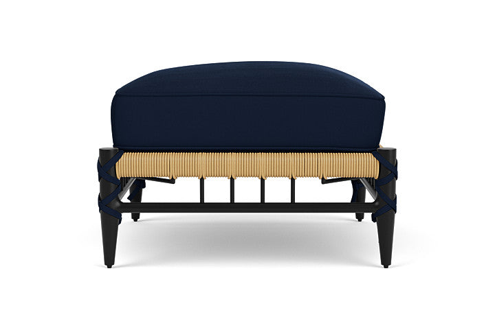 Low Country Ottoman Decorline Navy / Natural