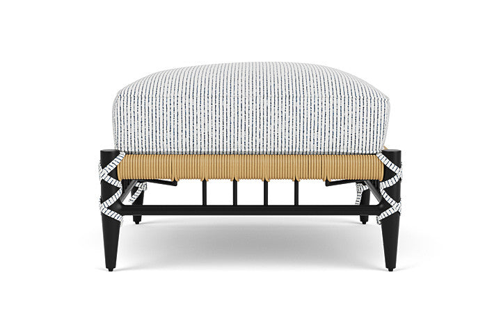 Low Country Ottoman Burson Indigo / Natural