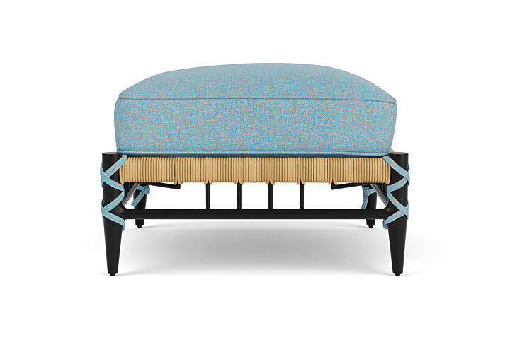 Low Country Ottoman Leeds Light Blue / Natural