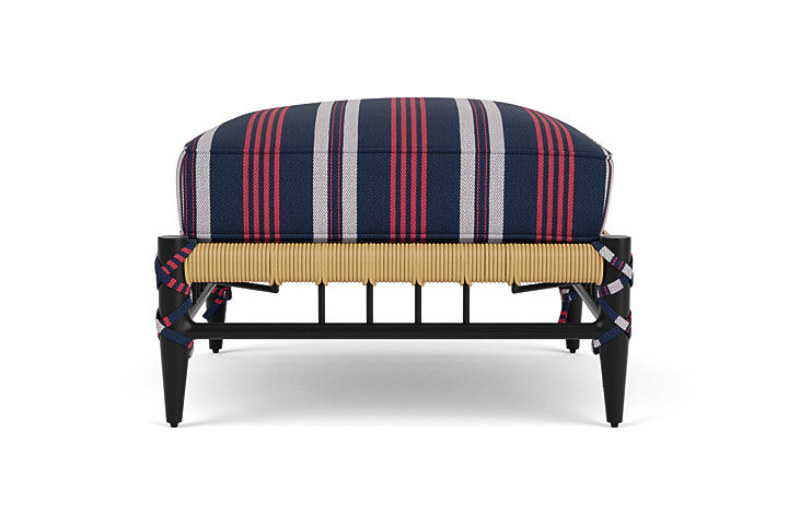 Low Country Ottoman Berkely Hall Navy / Natural