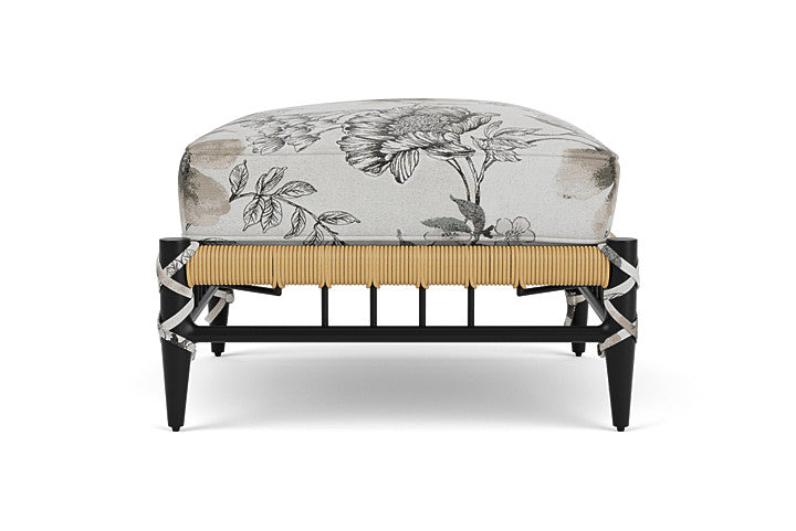 Low Country Ottoman Serena Floral Dove / Natural