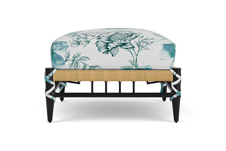 Low Country Ottoman Serena Floral Mist / Natural