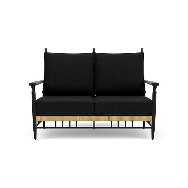 Low Country Loveseat Canvas Black / Natural