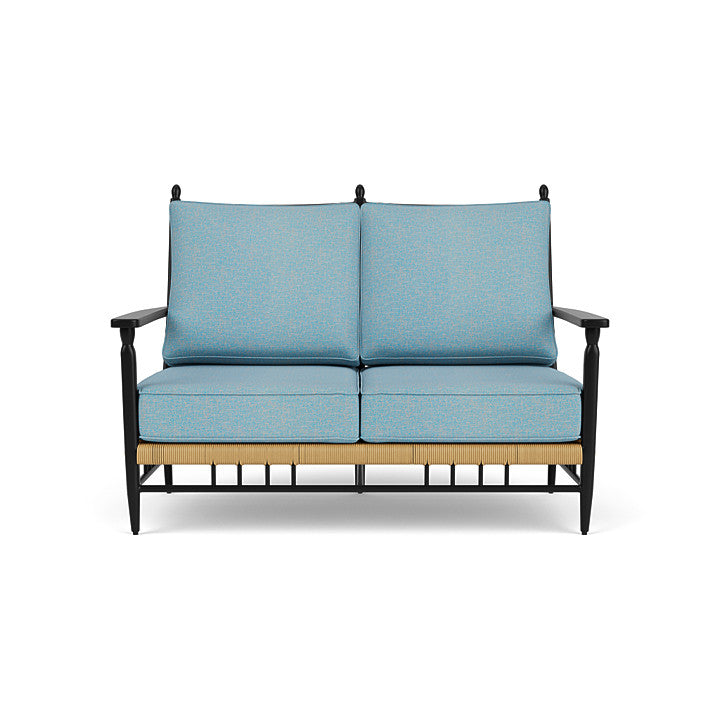 Low Country Loveseat Leeds Light Blue / Natural