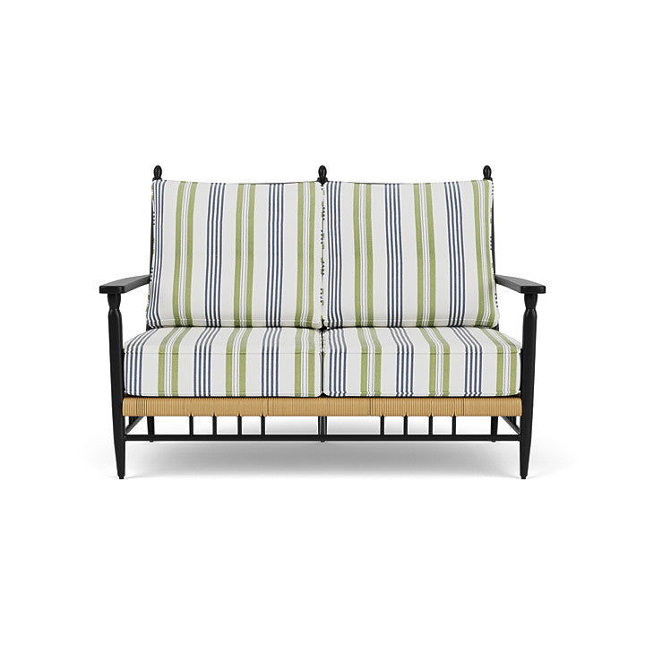 Low Country Loveseat Berkely Hall Green / Natural