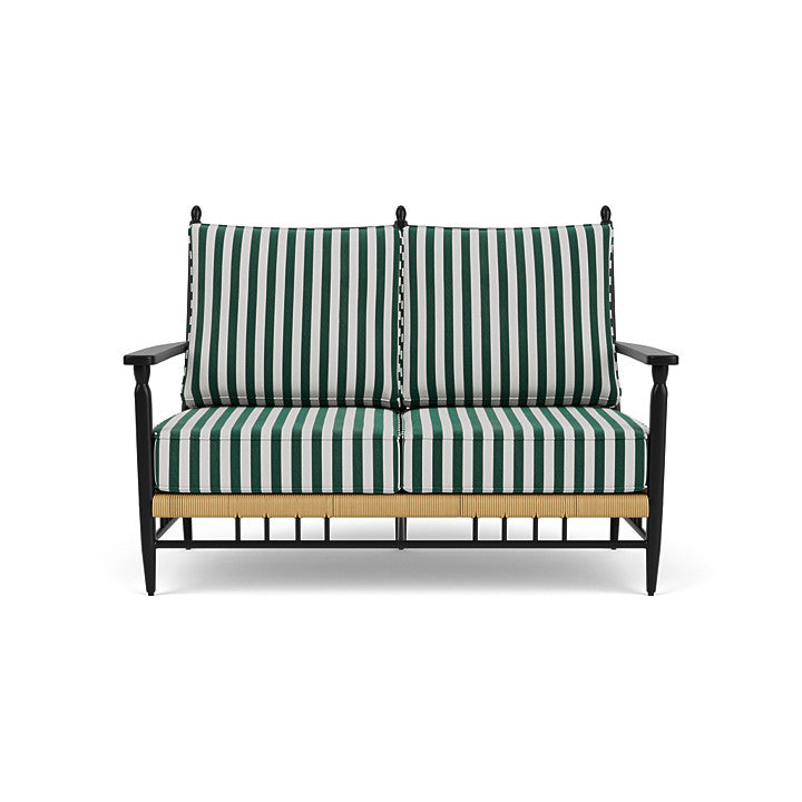 Low Country Loveseat Safari/White Stripe / Natural