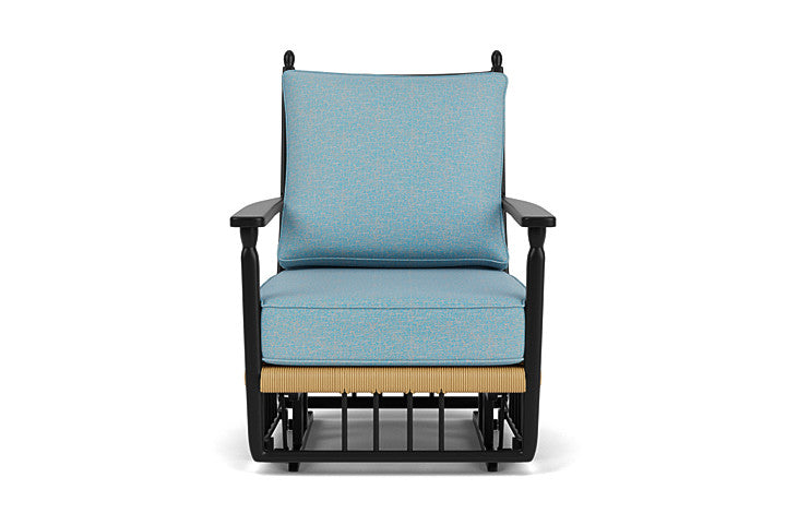 Low Country Glider Lounge Chair Leeds Light Blue / Natural