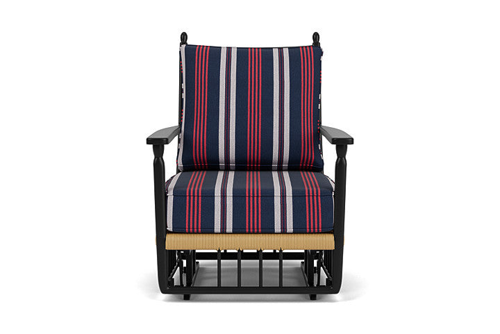 Low Country Glider Lounge Chair Berkely Hall Navy / Natural