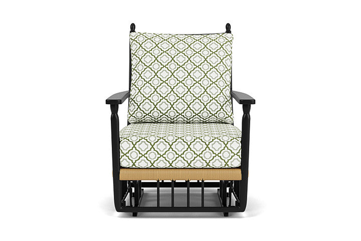 Low Country Glider Lounge Chair Savannah Green / Natural