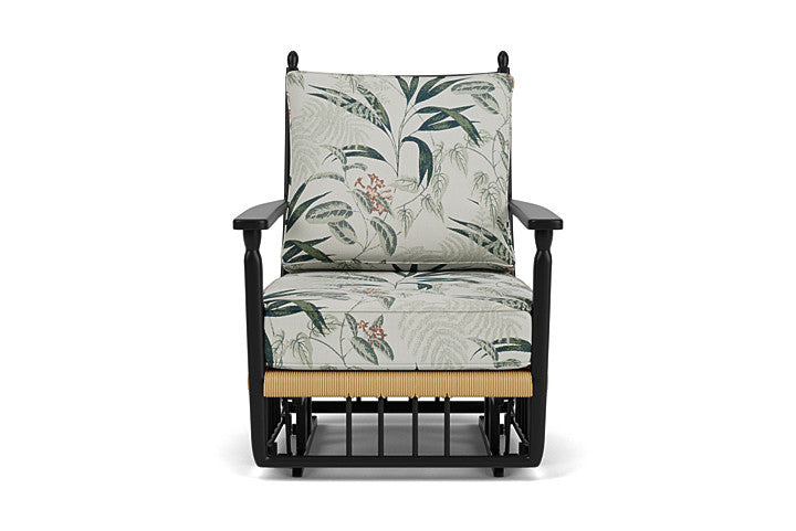 Low Country Glider Lounge Chair Delicate Botanical Sage / Natural