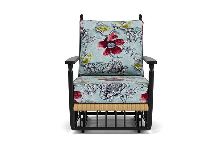 Low Country Glider Lounge Chair Serena Floral Meadow / Natural