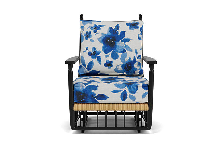 Low Country Glider Lounge Chair Watercolor Blossom Capri / Natural