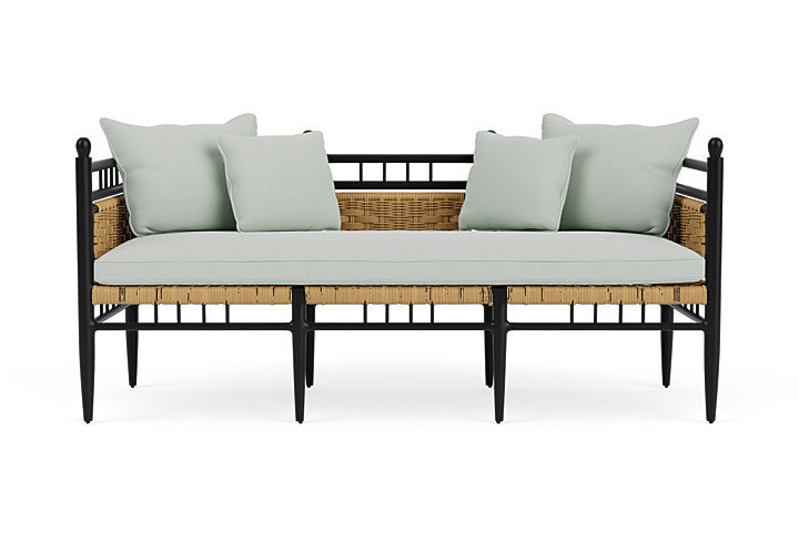 Low Country 3-Seat Garden Bench Natural / Callen Celadon