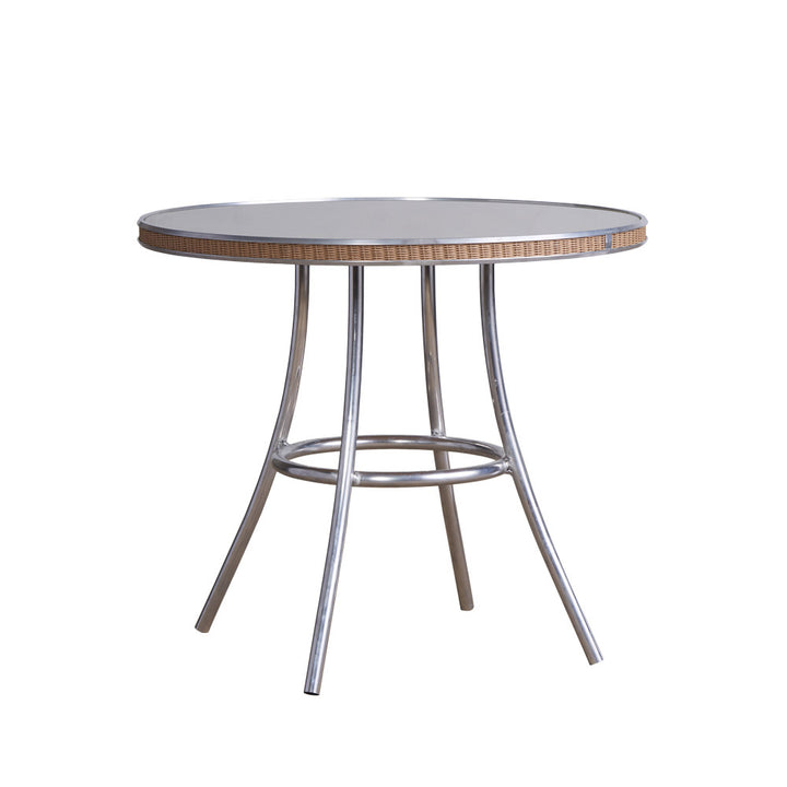 All Seasons 33" Round Bistro Table with Reversible Glass