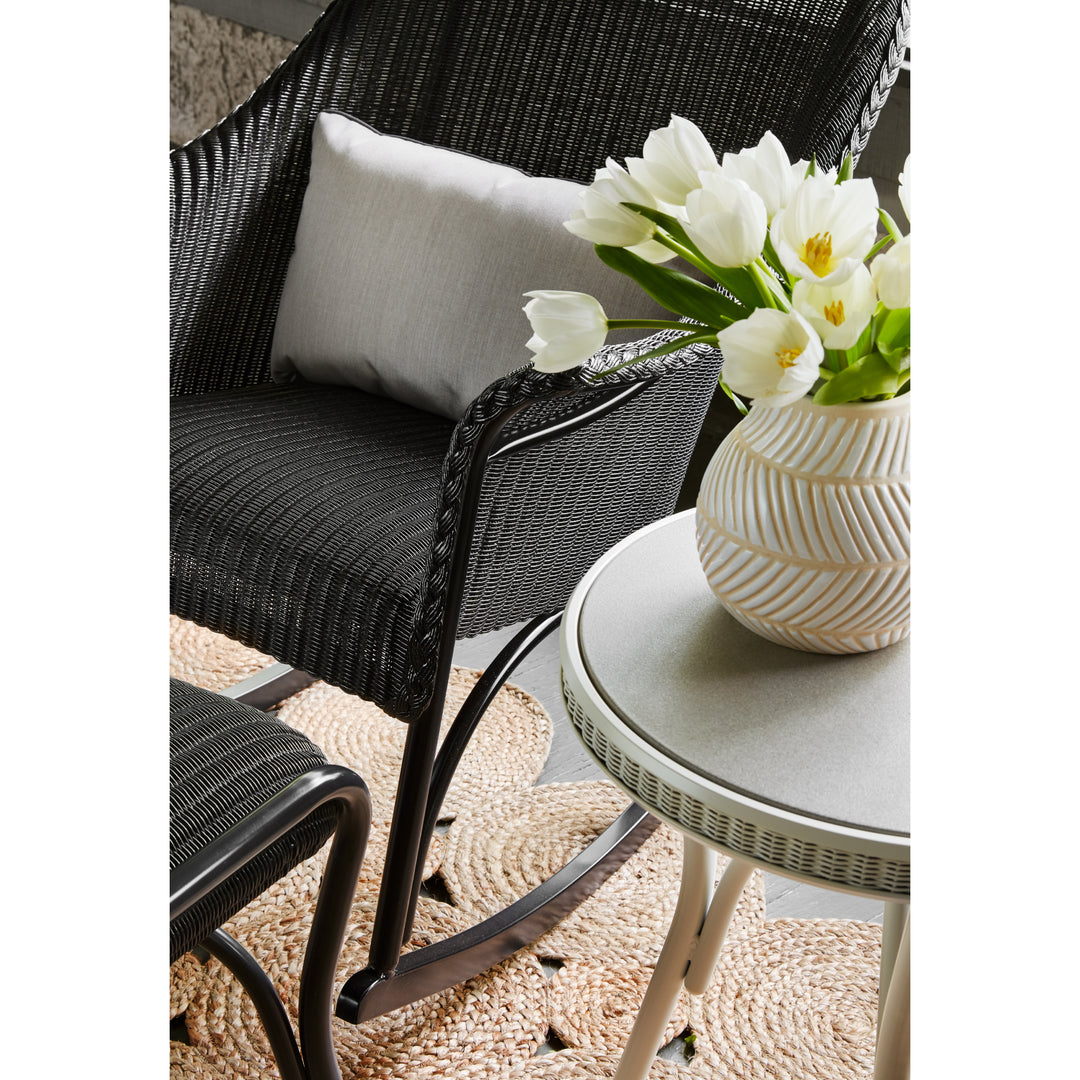 All Seasons High Back Porch Rocker with Padded Seat
