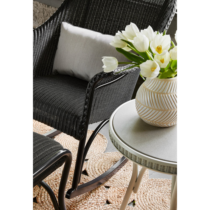 All Seasons High Back Porch Rocker with Padded Seat