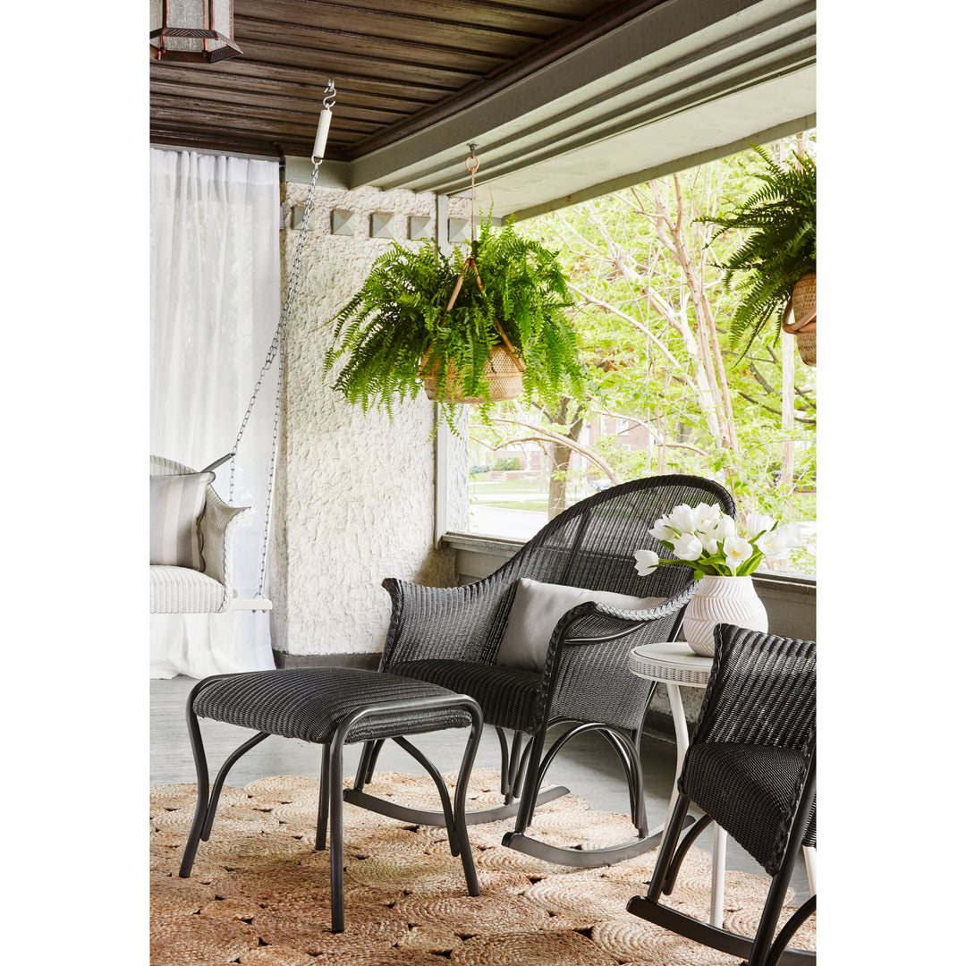 All Seasons High Back Porch Rocker with Padded Seat