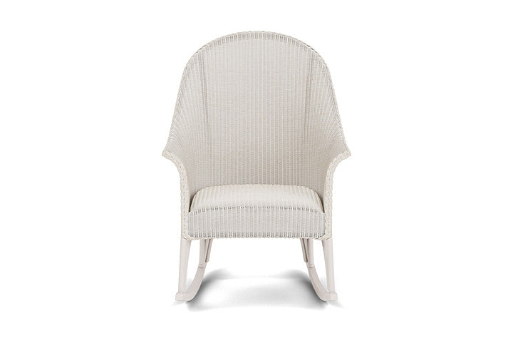 All Seasons High Back Porch Rocker with Padded Seat
