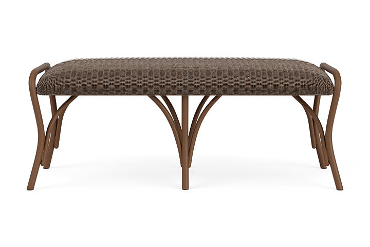All Seasons Settee Ottoman with Padded Seat