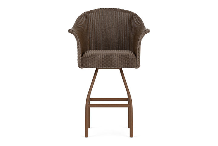 All Seasons Swivel Bar Stool with Padded Seat