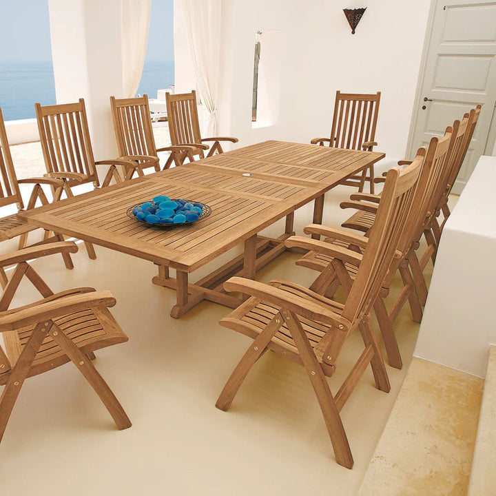 Arundel Teak Extending Dining Table