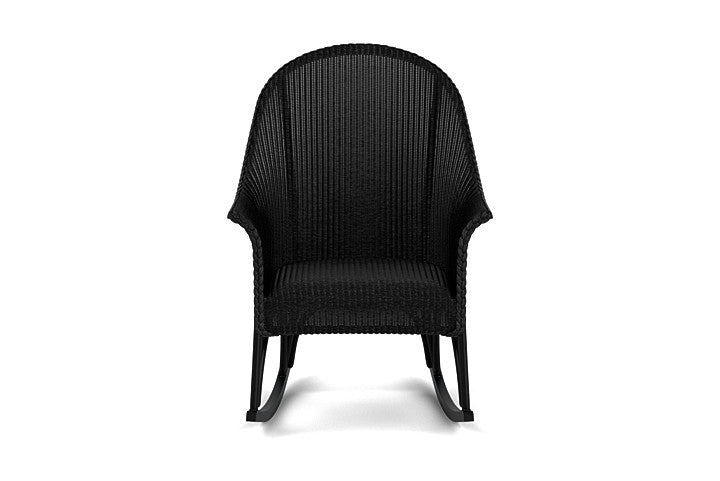 All Seasons High Back Porch Rocker with Padded Seat
