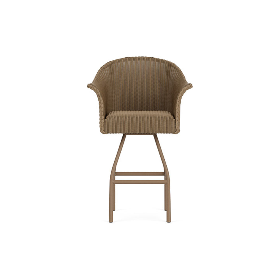 All Seasons Swivel Bar Stool with Padded Seat