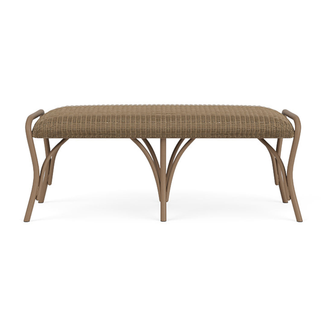 All Seasons Settee Ottoman with Padded Seat