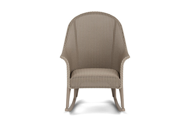 All Seasons High Back Porch Rocker with Padded Seat