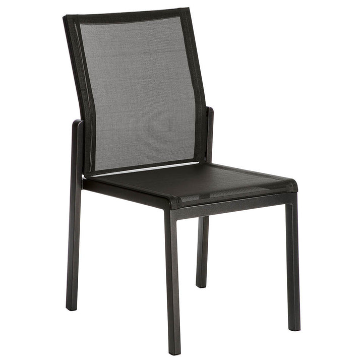 Aura Aluminum Stacking Side Armchair