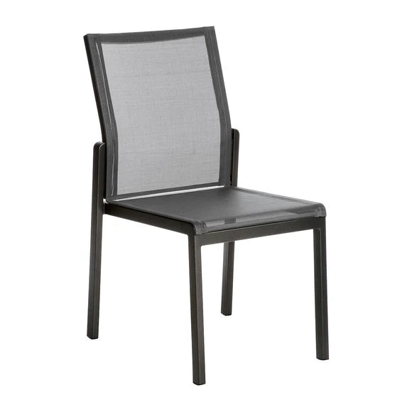 Aura Aluminum Stacking Side Armchair