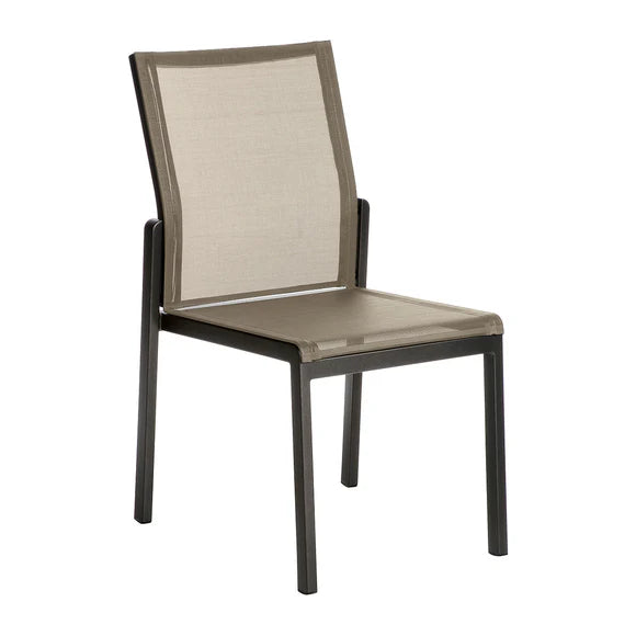 Aura Aluminum Stacking Side Armchair